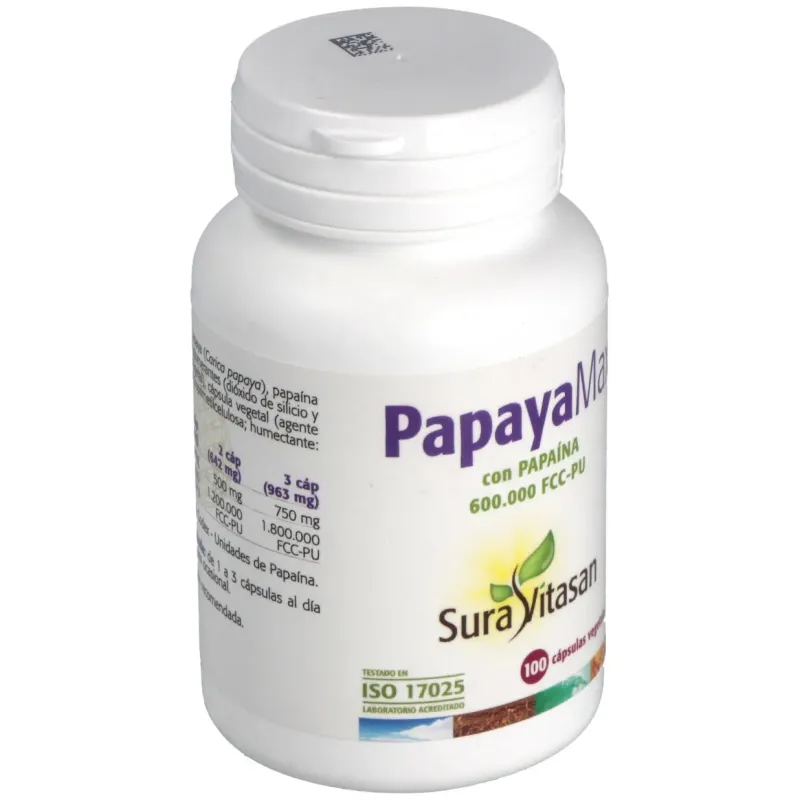 Sura vitasan papaya max 100caps | Farmacia Barata