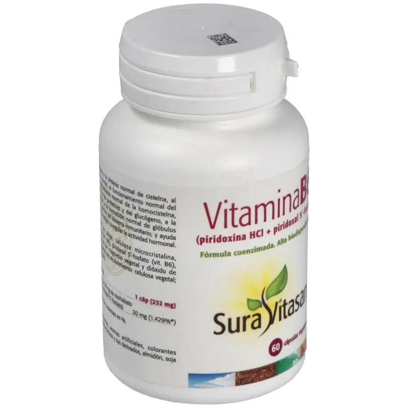 Sura vitasan vitamina b6 60caps | Farmacia Barata