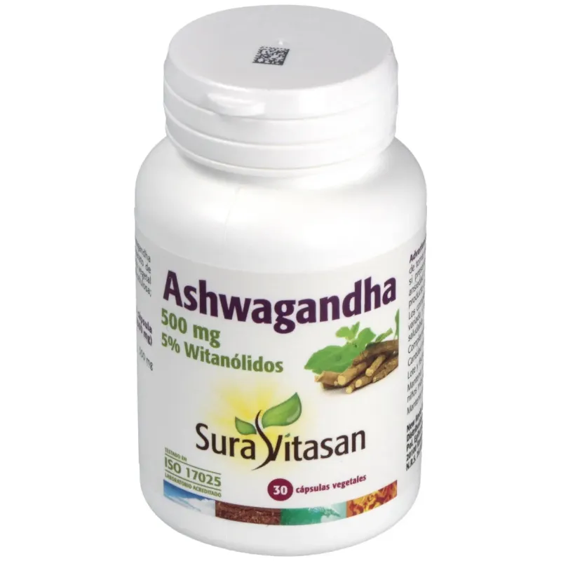 Sura vitasan ashwagandha 500mg 30caps | Farmacia Barata