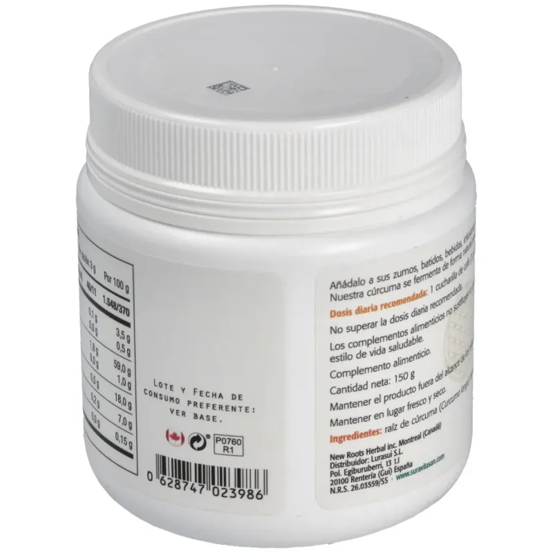 Sura vitasan curcuma fermentada 150g | Farmacia Barata