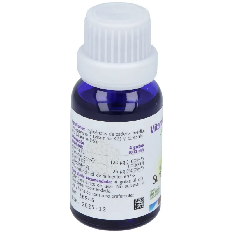 Sura vitasan vit. k2 + d3 liquido 15ml | Farmacia Barata