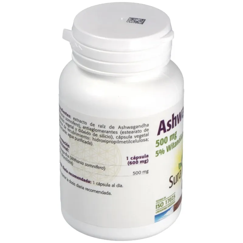 Sura vitasan ashwagandha 500mg 30caps | Farmacia Barata