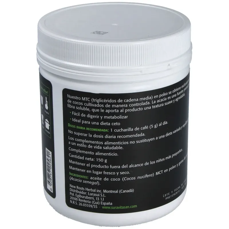 Sura vitasan mct de coco polvo 150g | Farmacia Barata Sura vitasan mct de coco polvo 150g | Farmacia Barata