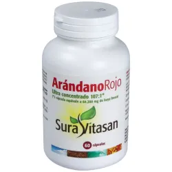 Sura Vitasan Arándano Rojo 600 mg, 60 cápsulas