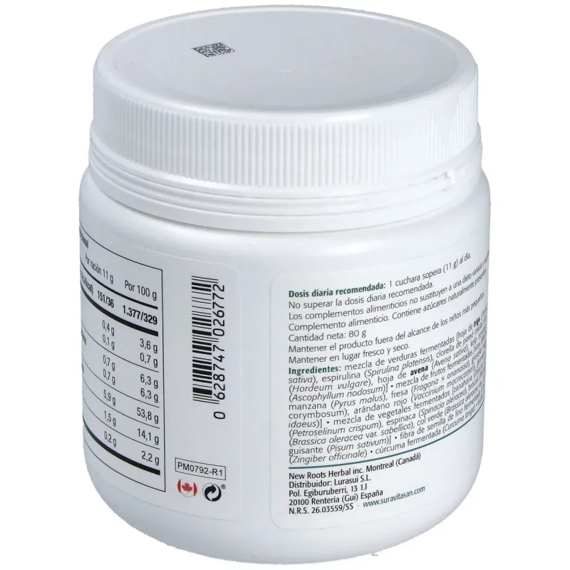 Sura vitasan ferment activ greens 80g | Farmacia Barata