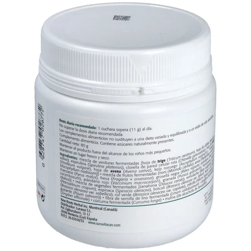 Sura vitasan ferment activ greens 80g | Farmacia Barata