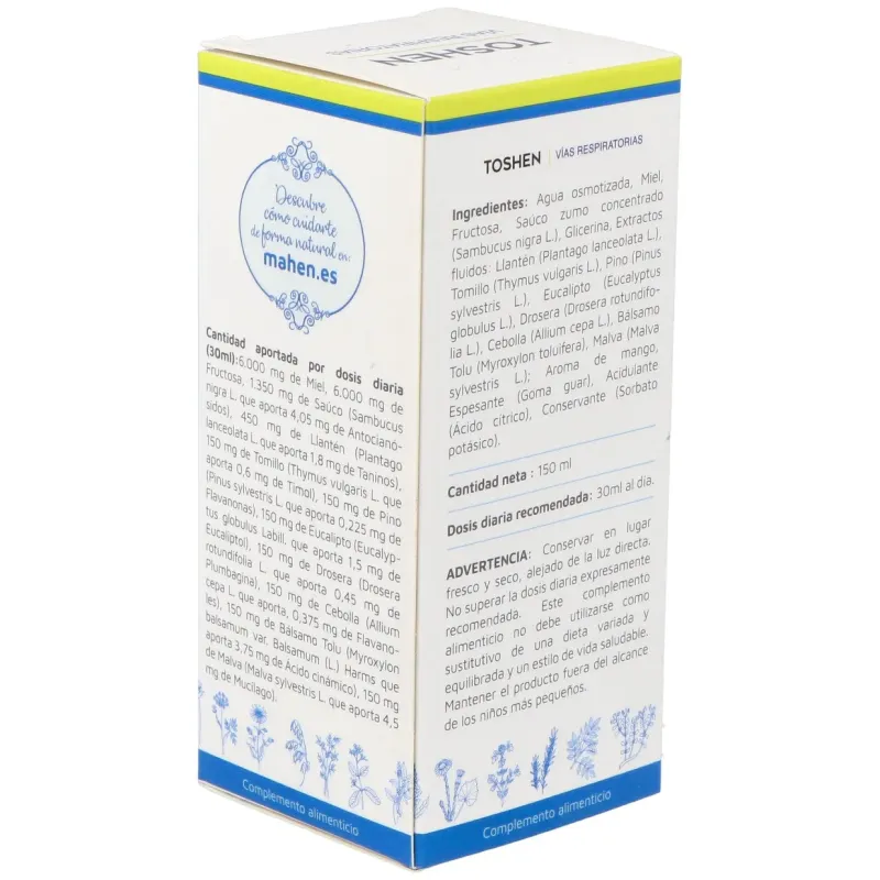Mahen toshen jarabe 150ml | Farmacia Barata