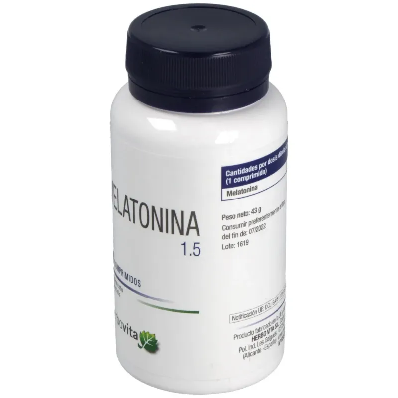 Herbovita melatonina 1_5 90comp | Farmacia Barata Herbovita melatonina 1_5 90comp | Farmacia Barata