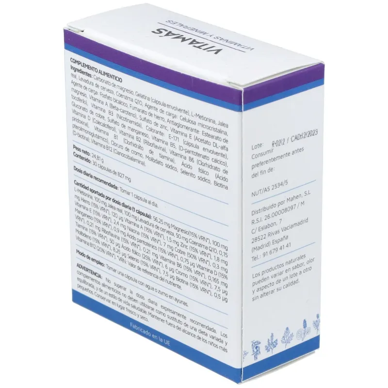 Mahen vitamás 30cáps | Farmacia Barata