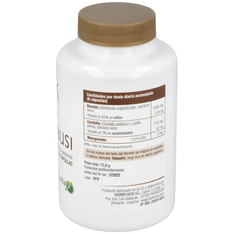 Herbovita bambusi 180caps | Farmacia Barata