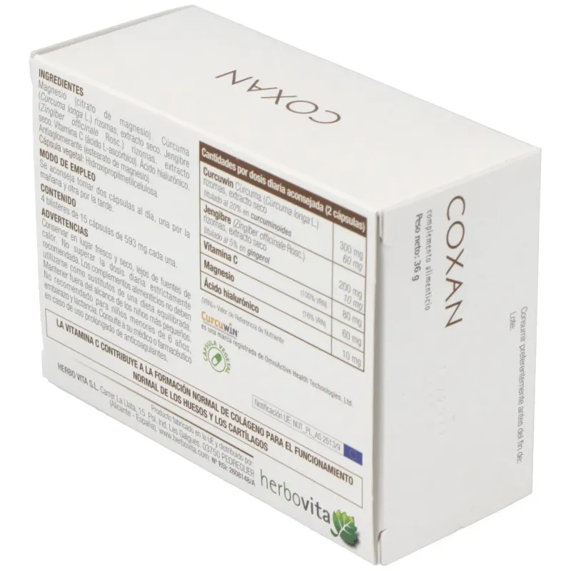 Herbovita coxan 90caps | Farmacia Barata
