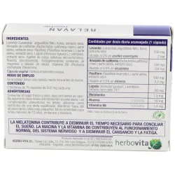 Herbovita relavan noche 30caps | Farmacia Barata