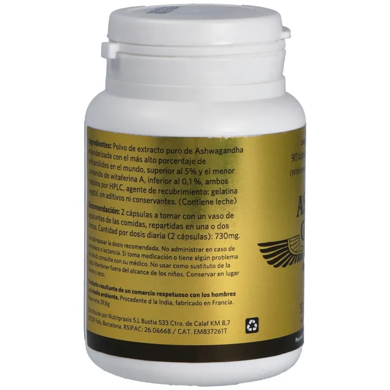 Ashwagold ashwagandha 90cap. | Farmacia Barata