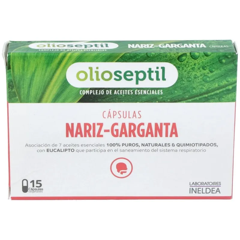 Olioseptil nariz y garganta 15cap. | Farmacia Barata