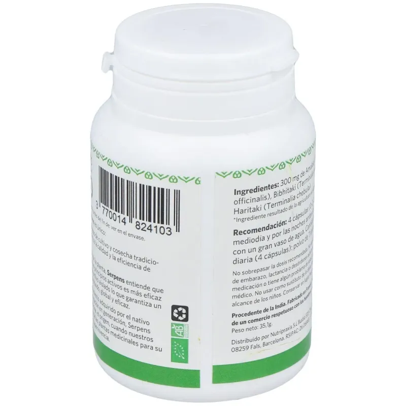 Serpens triphala 90caps | Farmacia Barata