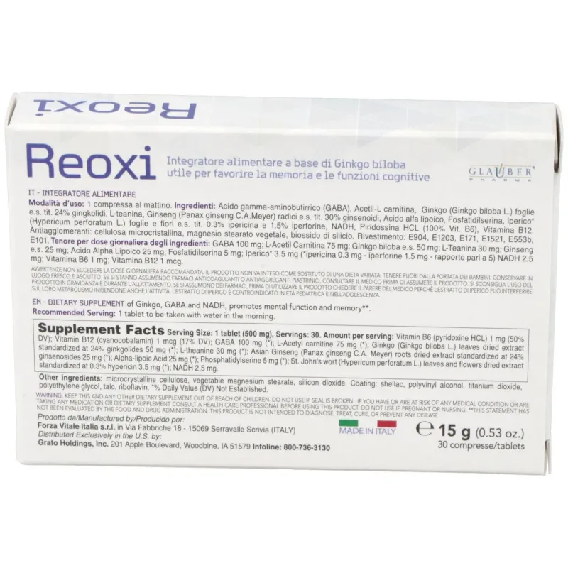 Reoxi cognitivo 30comp | Farmacia Barata Reoxi cognitivo 30comp | Farmacia Barata