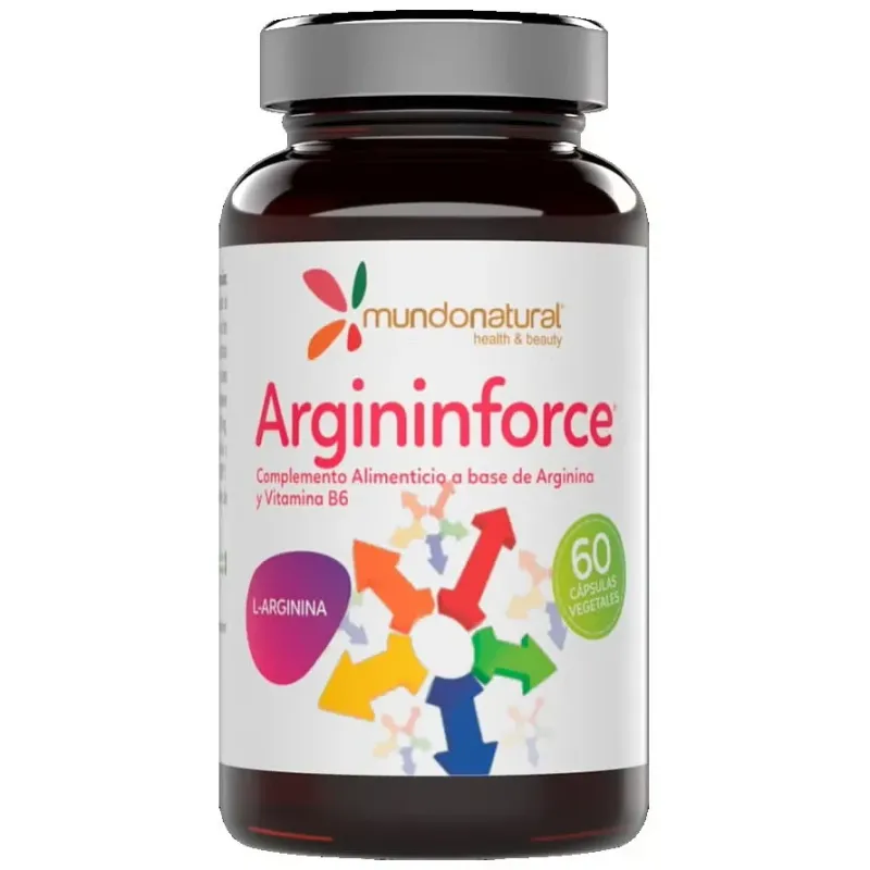 Mundo natural argininforce 60 capsulas | Farmacia Barata