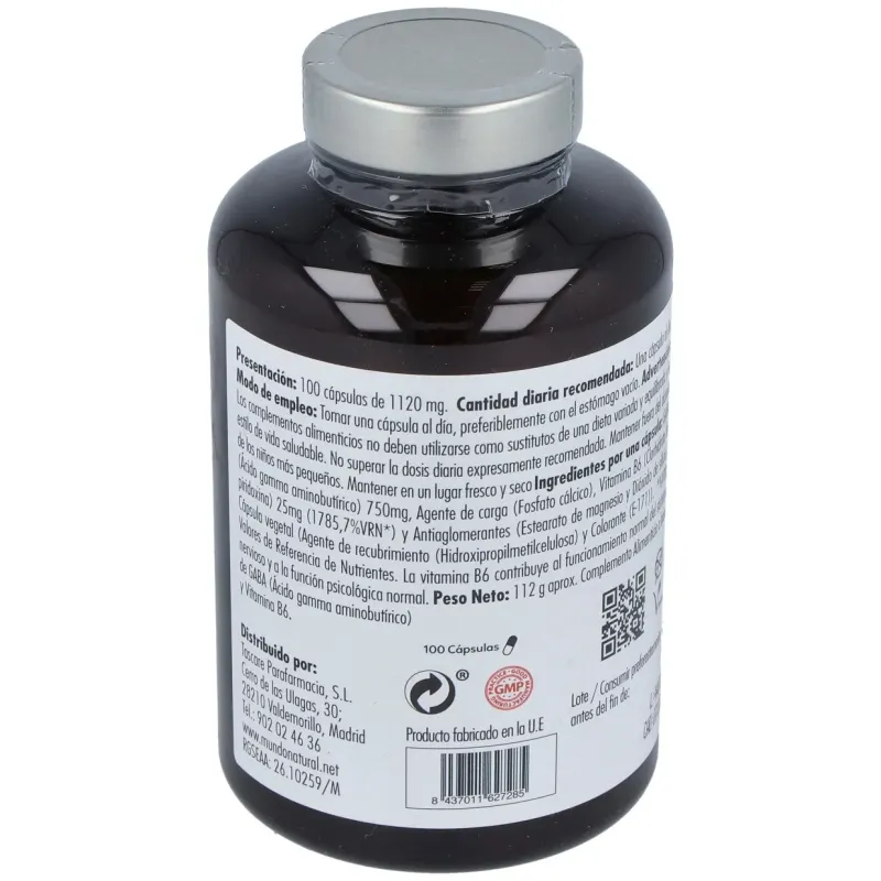 Mundo natural gabasor 750 mg con b6 100 cap | Farmacia Barata Mundo natural gabasor 750 mg con b6 100 cap | Farmacia Barata