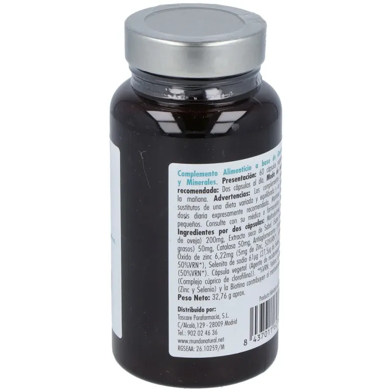Mundo natural enervital capilar 60 caps | Farmacia Barata