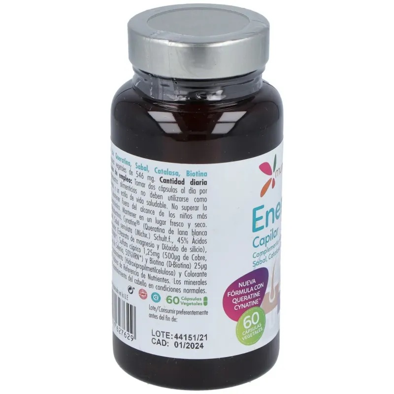 Mundo natural enervital capilar 60 caps | Farmacia Barata