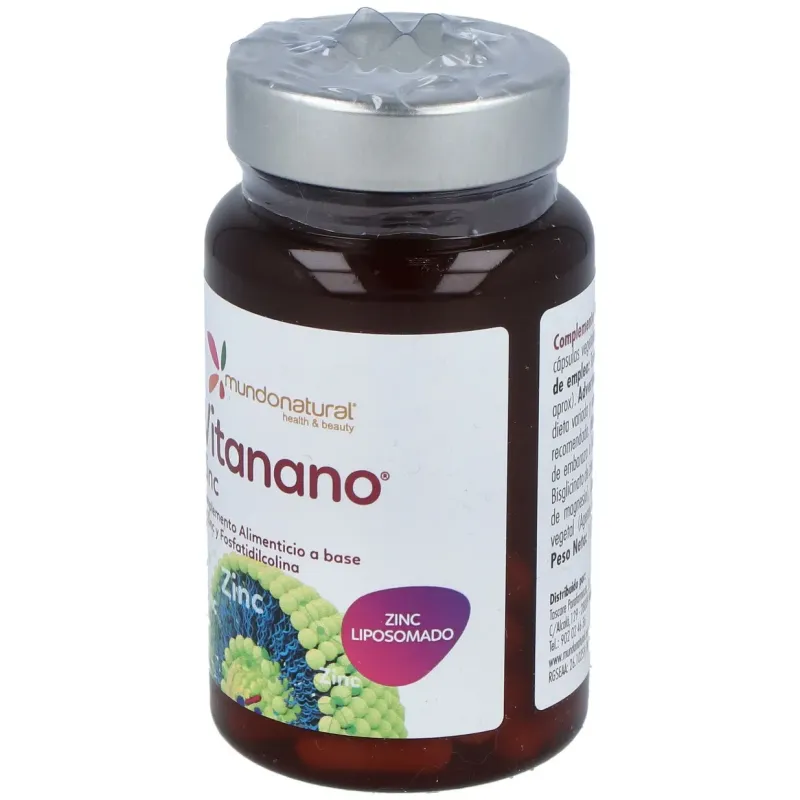 Mundonatural vitanano zinc liposomado 30caps | Farmacia Barata