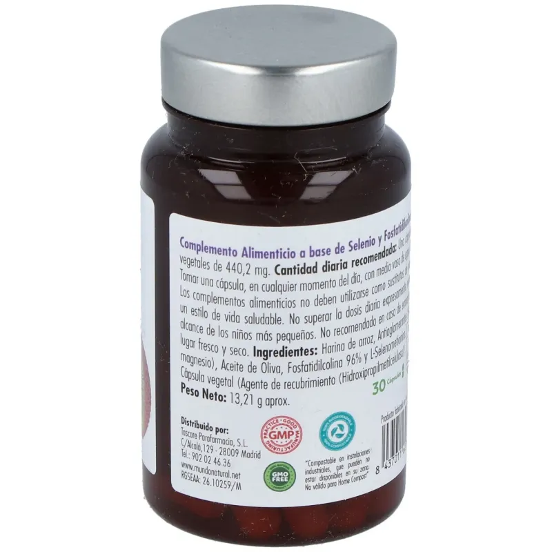 Mundo natural vitanano liposomado selenio 30caps | Farmacia Barata