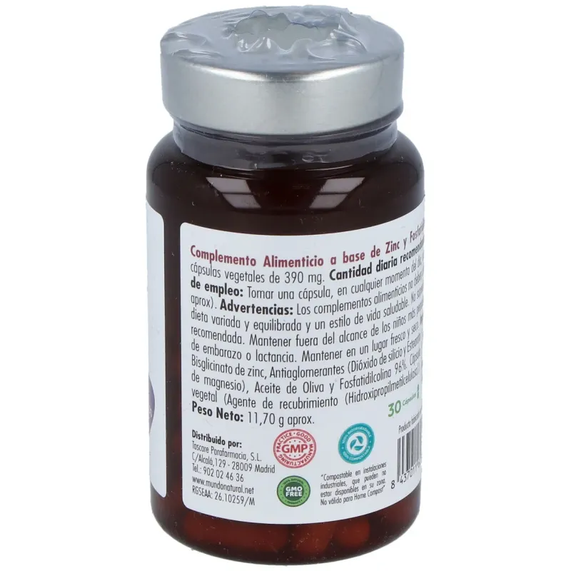 Mundonatural vitanano zinc liposomado 30caps | Farmacia Barata