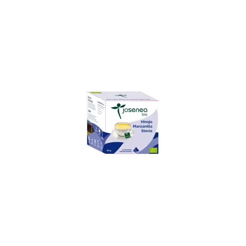 Josenea hinojo manzanilla stevia bio 10 pirámides en sobre | Farmacia Barata Josenea hinojo manzanilla stevia bio 10 pirámides en sobre | Farmacia Barata