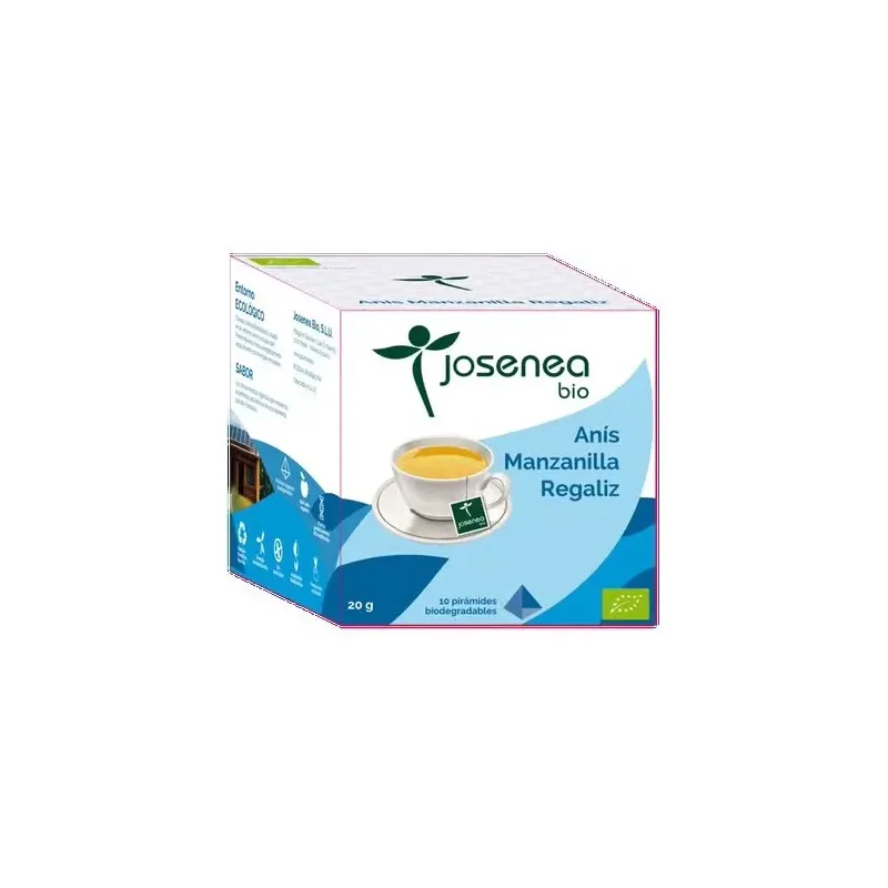 Anis-manzanilla-regaliz 10piramides ensobradas bio | Farmacia Barata