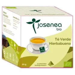Josenea té verde hierbabuena bio 10 pirámides en sobre