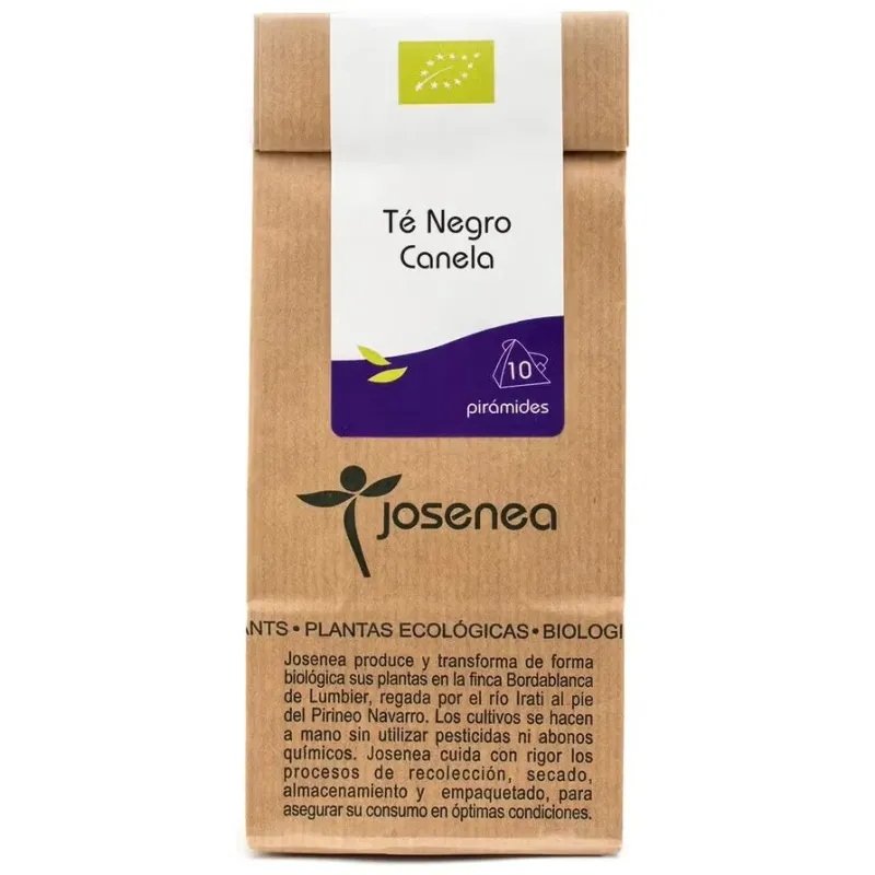 Josenea te negro con canela bio b-10 piramides 20g | Farmacia Barata