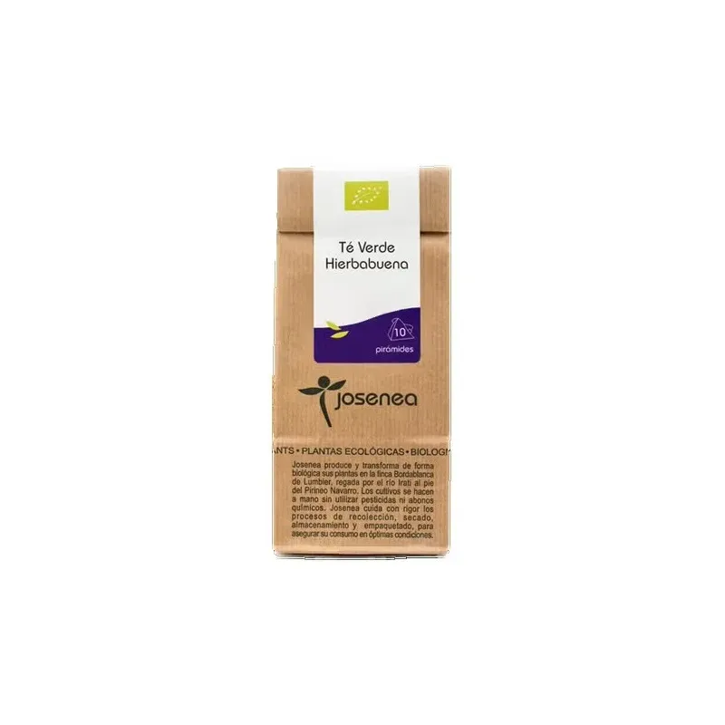 Josenea té verde hierbabuena bio 10 pirámides | Farmacia Barata