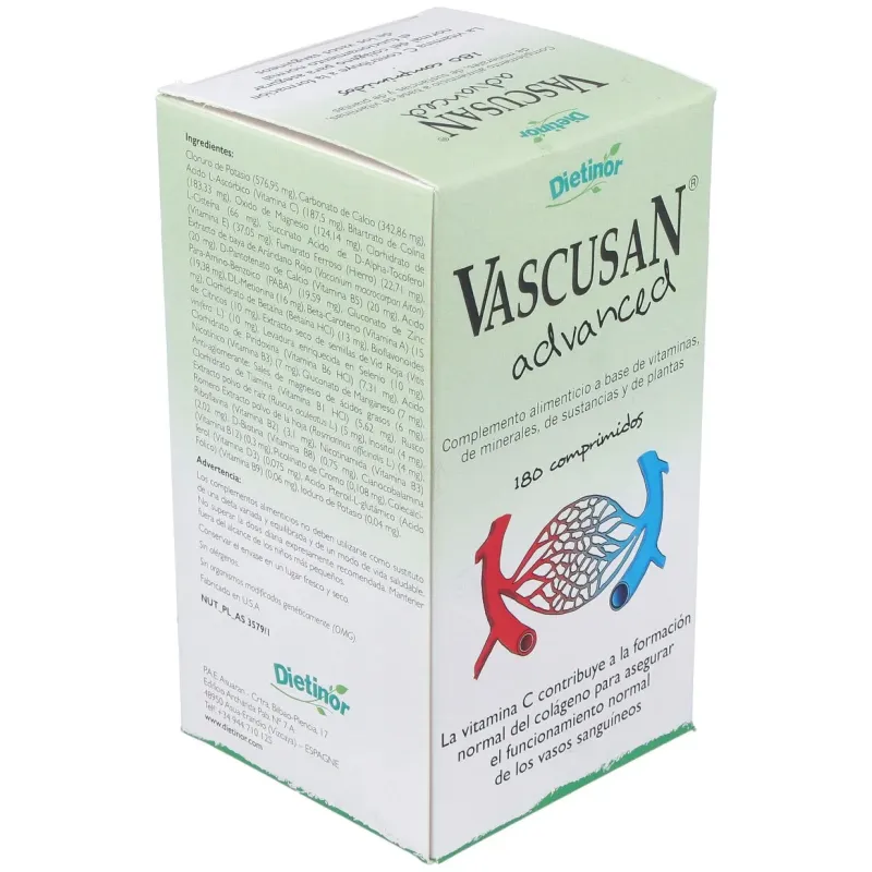Dietinor vascusan advanced 180 tabletas | Farmacia Barata