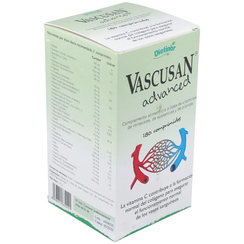 Dietinor vascusan advanced 180 tabletas | Farmacia Barata