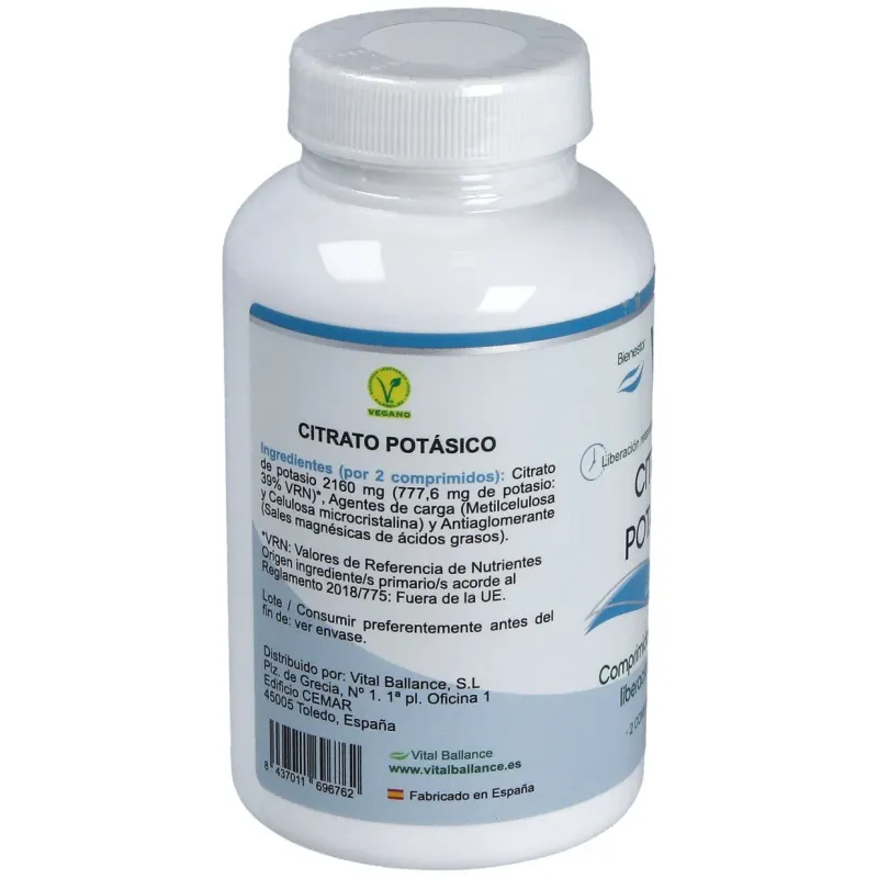 Citrato de potasio 100comp. | Farmacia Barata