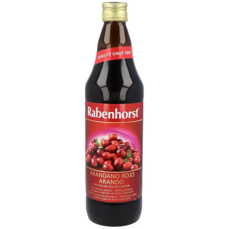 Rabenhorst zumo de arandano rojo americano 750ml | Farmacia Barata