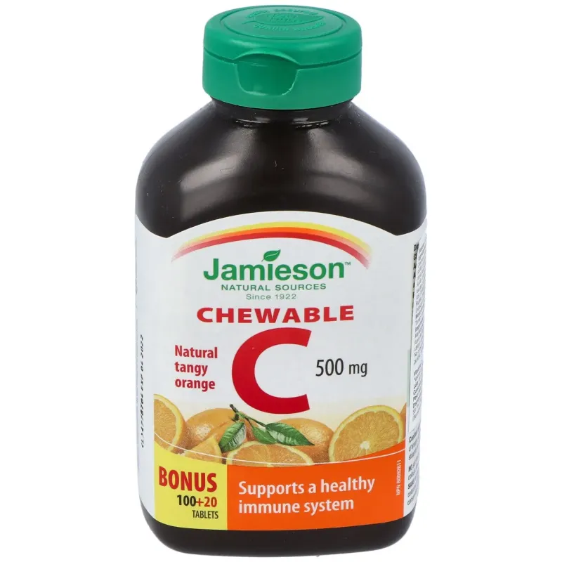 Jamieson vitamina c 500mg naranja masticable 100 + 20comp | Farmacia Barata Jamieson vitamina c 500mg naranja masticable 100 + 20comp | Farmacia Barata