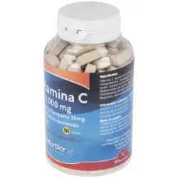 Naturbite vitamina c con rosa mosqueta 20mg 180caps | Farmacia Barata