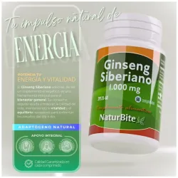 Naturbite ginseng siberiano 1.000mg 60tab | Farmacia Barata