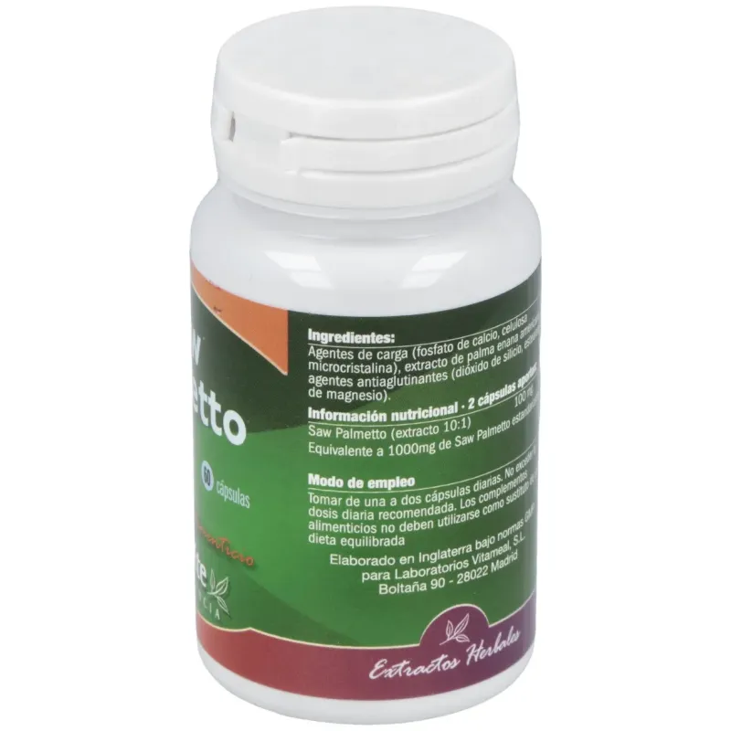 Naturbite saw palmetto 1000mg 60caps | Farmacia Barata
