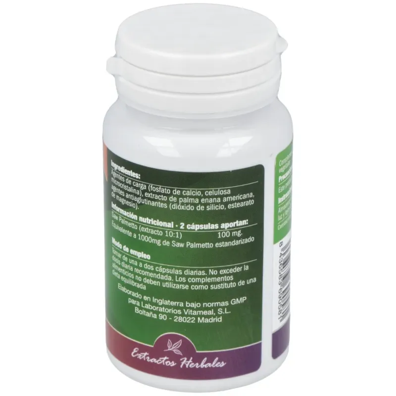 Naturbite saw palmetto 1000mg 60caps | Farmacia Barata