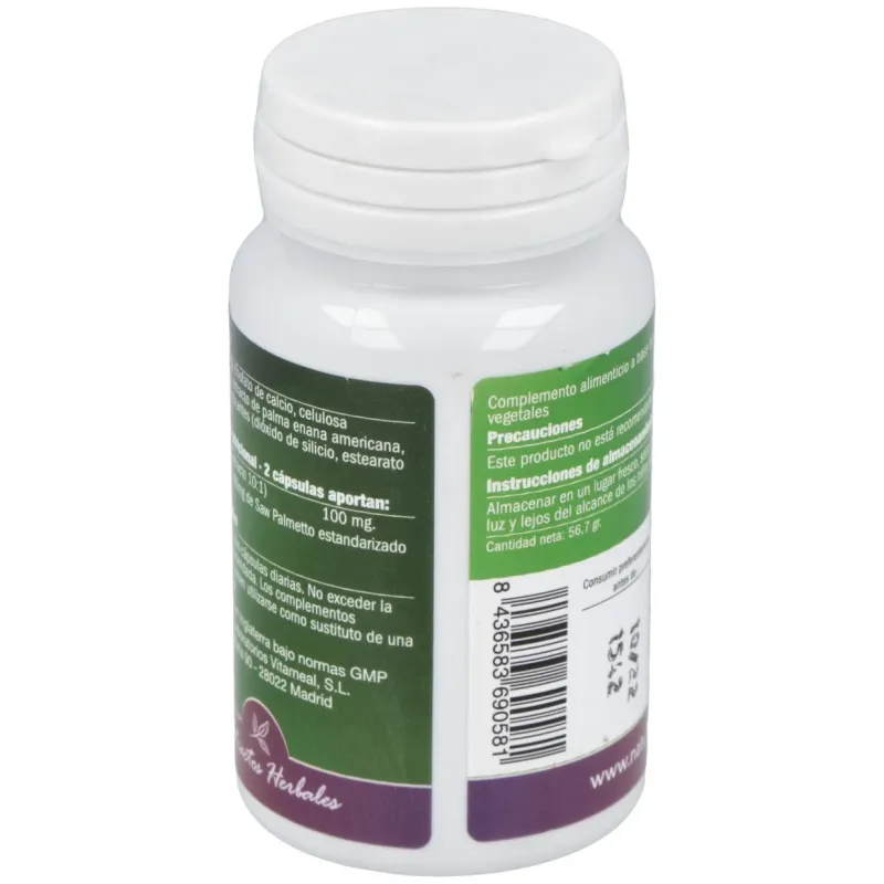 Naturbite saw palmetto 1000mg 60caps | Farmacia Barata