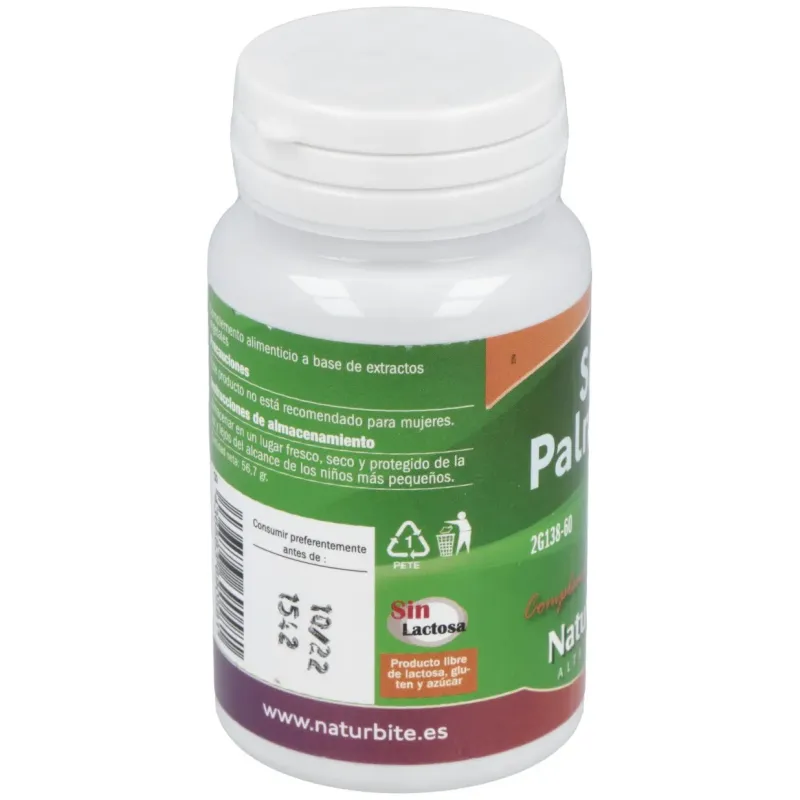 Naturbite saw palmetto 1000mg 60caps | Farmacia Barata