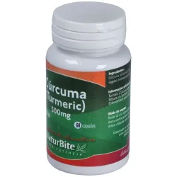 Naturbite turmeric curcuma 500mg 60caps | Farmacia Barata