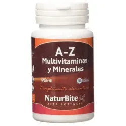 Naturbite a-z multivitaminas y minerales 60 tabs