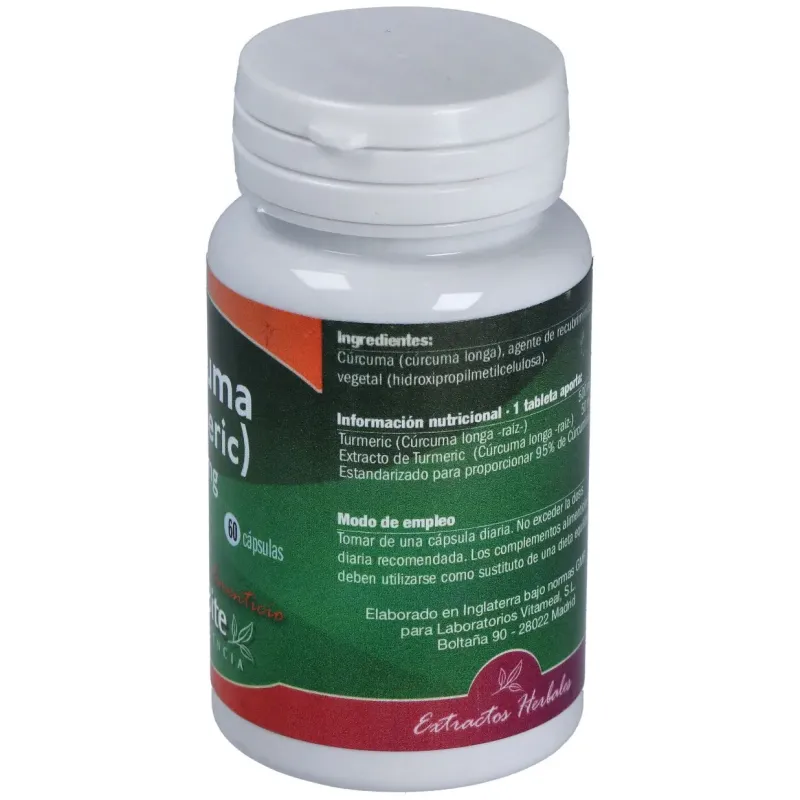 Naturbite turmeric curcuma 500mg 60caps | Farmacia Barata