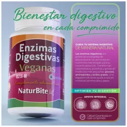 Naturbite enzimas digestivas veganas 250comp | Farmacia Barata