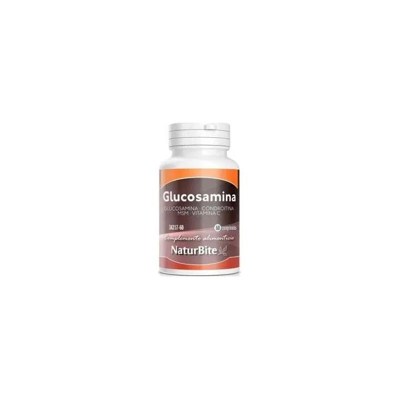 Naturbite glucosamina condroitin msm vit c 60comp | Farmacia Barata