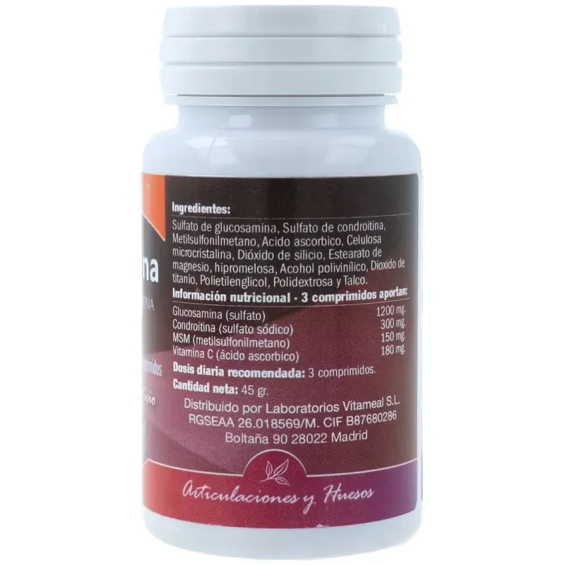 Naturbite glucosamina condroitin msm vit c 60comp | Farmacia Barata