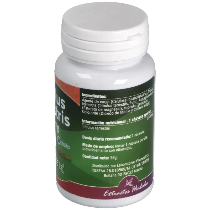 Naturbite tribulus terrestris 1500mg 60caps | Farmacia Barata